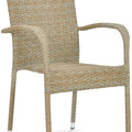 Focus Garden FIESTA/LUGO 4+1 Gartenmöbel-Set Beige Polyrattan Essgruppe